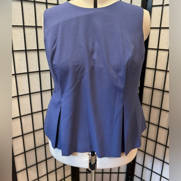 Nine West Pleated Peplum Top 18w - Picture 3 of 4